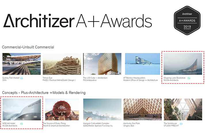 MUDA was voted as Popular Winner in 2019 Architizer A+Awards